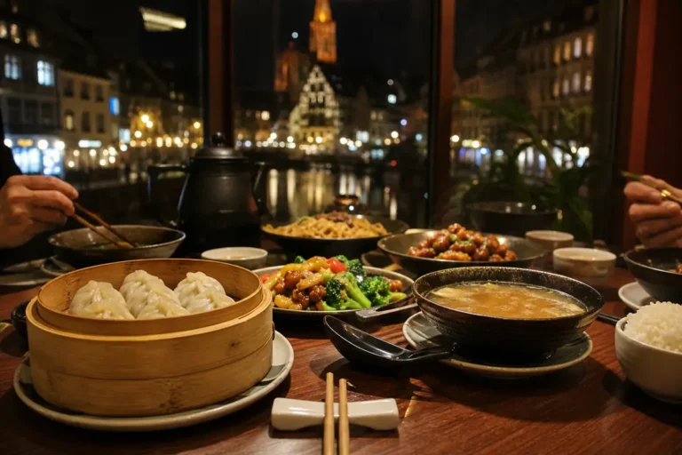 Restaurant chinois Strasbourg soir : plusieurs plats chauds adaptés à différents appétits